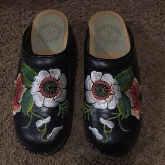 penelope chilvers embroidered clogs
